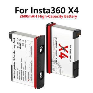 인스타 360 X4 카메라 배터리 액션 액세서리용 대용량 2600mAh