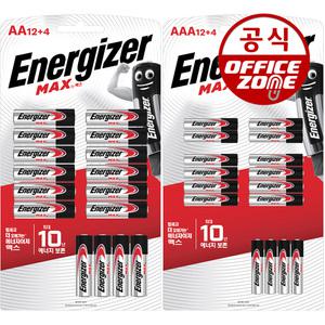 에너자이저 맥스 건전지 12+4알입 (AA/AAA) 1.5V