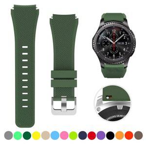 갤럭시 시계 3 용 22mm 실리콘 밴드 액티브 2 40 44mm Amazfit GTR 47mm 용 45mm 기어 S3 프론티어 22mm 스트랩