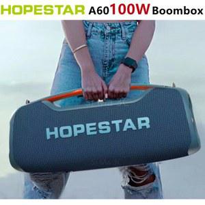 휴대용 노래방 기계 홈라오케 HOPESTAR 파티용 야외 방수 TWS 스테레오 무선 블루투스 스피커 100W 초고출력 마이크 포함 A60