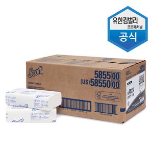47163 유한킴벌리 스카트 콤팩트 핸드타올 110매 16밴드 (1760매) 페이퍼타올