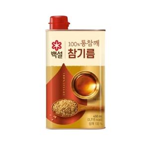 백설 100 통참깨 참기름 450ml x 2개