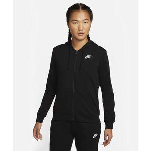 나이키 NIKE 스포츠웨어 클럽 플리스 풀집 후디 W - 블랙:화이트 DQ5472-010
