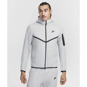 나이키 NIKE 테크 플리스 풀집 후디 M - 다크 그레이 헤더:블랙 HV0950-063