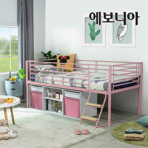 [에보니아] 튜브 철재 벙커침대 매트포함
