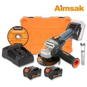 아임삭 BL18G615 20V MAX 충전 그라인더 5.0Ahx2개