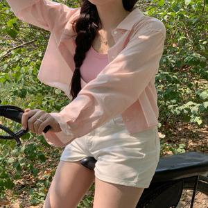 [CRKO] 썸머 클래식 크롭 셔츠