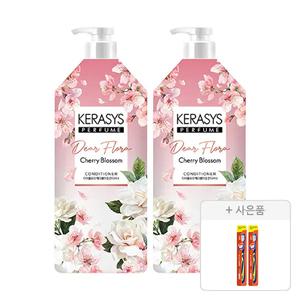 케라시스 디어플로라 체리블라썸 컨디셔너 1.5L, 2개+증정(토탈케어 칫솔, 일반모, 2개)