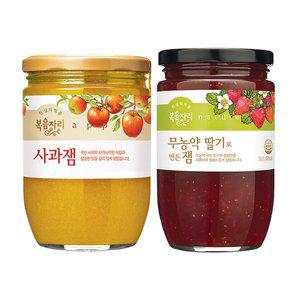 [기타]복음자리 사과잼 620g +무농약 딸기잼 500g