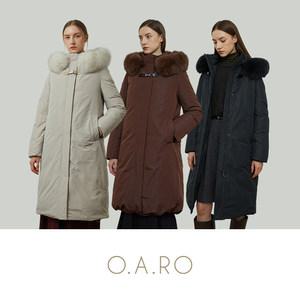 10만원 인하 오아로 24FW 사가폭스 롱 구스 다운코트 1종