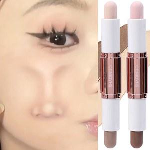 하이라이터 섀도우 오래 매트 스틱, 입체적 컨투어링, 쉐이딩 메이크업 볼터치 볼륨 블러셔 바디 워터프루프 브론저 컨투어링 코 양면