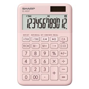 샤프 사무 문구 일반용 업무용 사무용 컬러 계산기 EL-M337 PK 핑크