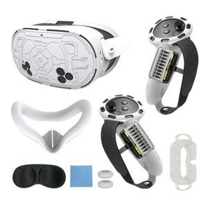 VR 용품 TPU VR 페이스 커버 메타 퀘스트 3S 컨트롤러 그립 스크래치 방지  렌즈 보호 조이스틱 캡 7 개