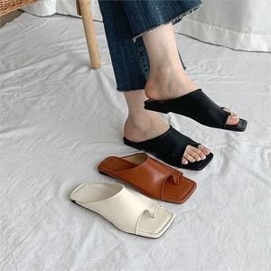 [오노마] ONM 여름 스퀘어코 슬리퍼 플랫 엄지쪼리 데일리슈즈  8648027)
