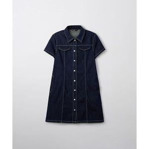SPAO 스파오 데님 반팔 셔츠 원피스_SPOJF24G01 564592