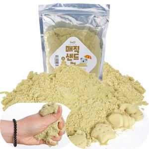 잘뭉치는 소프트 실내놀이 아트 매직샌드 3kg 교육기관용 언어력향상