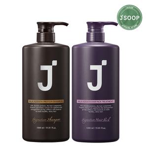 [10%+사은혜택] 제이숲 실크 케라틴 단백질 샴푸 시그니처향 1000ml + 트리트먼트 시그니처향 1000ml
