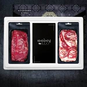 [마이다이닝][냉장/냉동] 횡성 한우 1등급 사랑21호 국거리 차돌 한우선물세트 800g