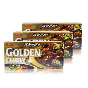 에스비 골든카레 중간매운맛 198g x 3개