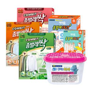 컴배트 좀벌레싹/옷장용/서랍장용/좀벌레아웃(무향)/제습제/방충제/하마