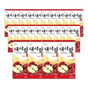 웅진 내사랑 사과드링크185ml 24팩 사과 과일주스