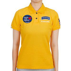 [부산점][혼가먼트]혼가먼트 골프웨어 여성 반팔티셔츠 HCW 2A AP04 YELLOW