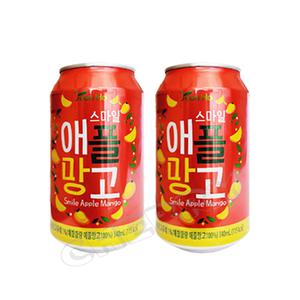 스마일 애플망고 주스 340ml x 48캔(박스안심포장) 망고주스캔