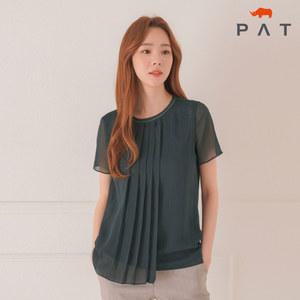 [PAT 여성] 플리츠 포인트 블라우스_1G45371