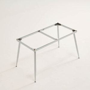 6인용 식탁프레임 가구다리 테이블다리 하부 탁자 실버 메탈 스텐 1600x620