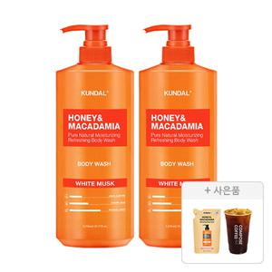 쿤달 네이처 바디워시, 화이트머스크, 1058ml, 2개 + 증정(바디워시 리필팩, 베이비파우더, 400ml)