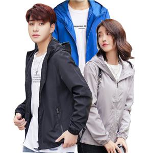바람막이 점퍼, 자외선 차단, 남녀 공용, 초 경량, 등산 캠핑 아웃도어, 간절기 여름 외투 남자 점퍼
