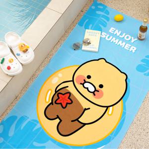 ka 카카오프렌즈 춘식이 비치 타월 둥둥 L 140 x 70cm 물놀이수건 카카오 비치담요 춘식이타월