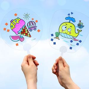 아트랄라 투명썸머부채 스티커포함 여름 엄마표 미술놀이