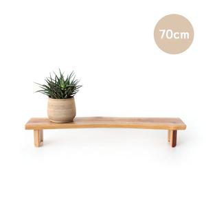 70cm 통나무 마호가니 원목 화분받침 ( 트레이 다육이받침대 화분다이 화분대 진열 선반 )