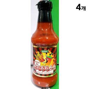 [XBJ70LM6_47]쓰리라차 매운 몬 295ml X4 식자재 주방용품