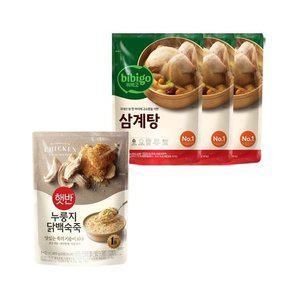 비비고 삼계탕 800g x3개+누룽지닭백숙죽 420g x1개