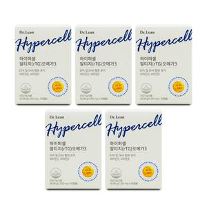 닥터린 하이퍼셀 알티지(rTG) 오메가3 1202mg x 30캡슐 X 5박스 I