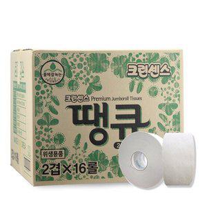 [기타]크린센스 땡큐 프리미엄 점보롤 (2겹)x16롤