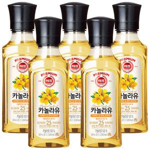 사조 해표 카놀라유 250ml x 5개 / 식용유 유지류 오일 기름