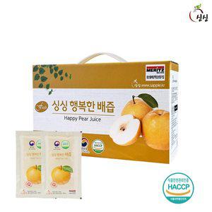 [신세계라이브쇼핑]싱싱 행복한 배즙 100ml x 30포 (1박스)