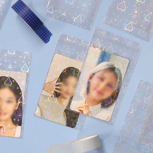 3인치 포카 비닐 하트 사진 보관 액자 포토카드 opp (WFGMC17)