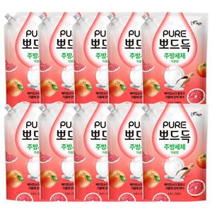 피죤 퓨어 뽀드득 주방세제 자몽향 1.2L X10개(1box)