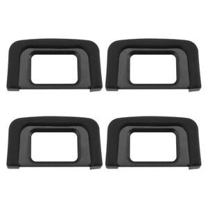 OOTEC 4Pcs 카메라 접안렌즈 아이컵 고무 뷰파인더 DK-25와 호환 Nikon D5500 D5300 D5100 D3500 D3400 D3000 블랙