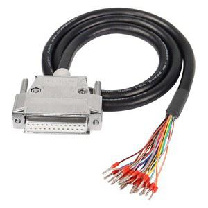 XMSJSIY DB25 커넥터 어댑터 RS232 25핀 직렬 확장 케이블 무납 포트 브레이크아웃 교체 케이블(맨선 포함) - 1M /3.2피트(DB25 여성)