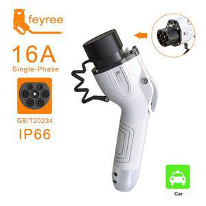 전기차충전기 Feyree-EV 자동차 충전기 플러그 암 사이드 GB/T 어댑터 16A 32A 1 상 3 전기 충전 스테이션