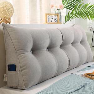 [IXHI142L_4B]침대 삼각 등받이쿠션 150cm(그레이)