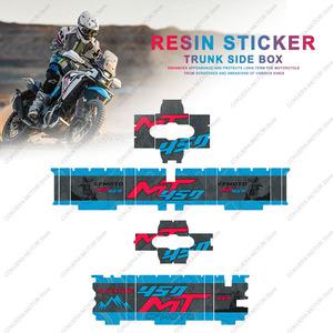 CF MOTO 450 MT 450MT 오토바이 미끄럼 방지 트렁크 사이드 장식 스티커 보관함 3D 에폭시 송진 스티커 키
