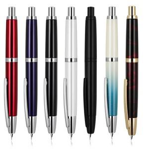 Jinhao 10 프레스 개폐식 만년필 EFF 펜촉 핸드 광택제 매트 필기 잉크 펜 변환기 포함 사무용품 PK A1 A2