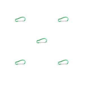 5개 알루미늄 카라비너 D링 클립 스냅후크 클라이밍 키체인 하이킹 키링
