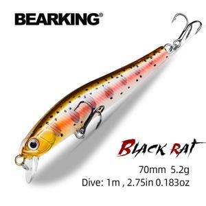 BEARKING-인기 모델 70mm 5.2g 전문 품질 자석 무게 낚시 미끼, 크랭크 인공 태클